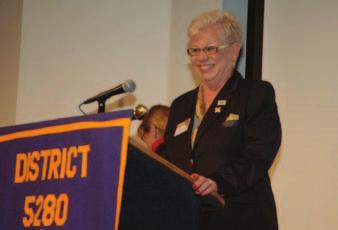 7 District 5280 Information District Governor: Susanne Sundberg Her service focus areas are: Water, Health, Hunger, & Literacy.