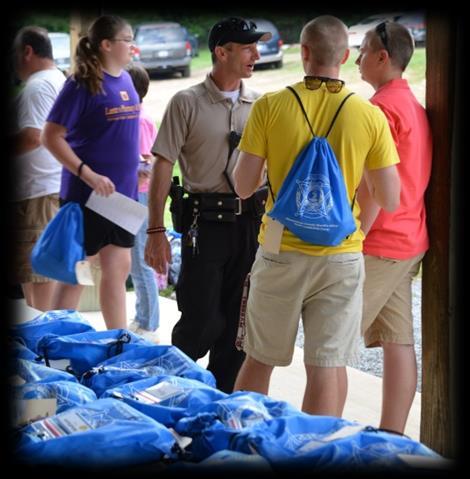 students throughout the county during Project Backpack -