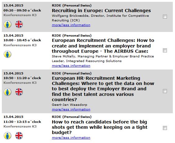 Before lunch European HR-Recruitment Marketing Challenges: Where to get the data on how to best deploy the Employer Brand and find the best talent across various countries?