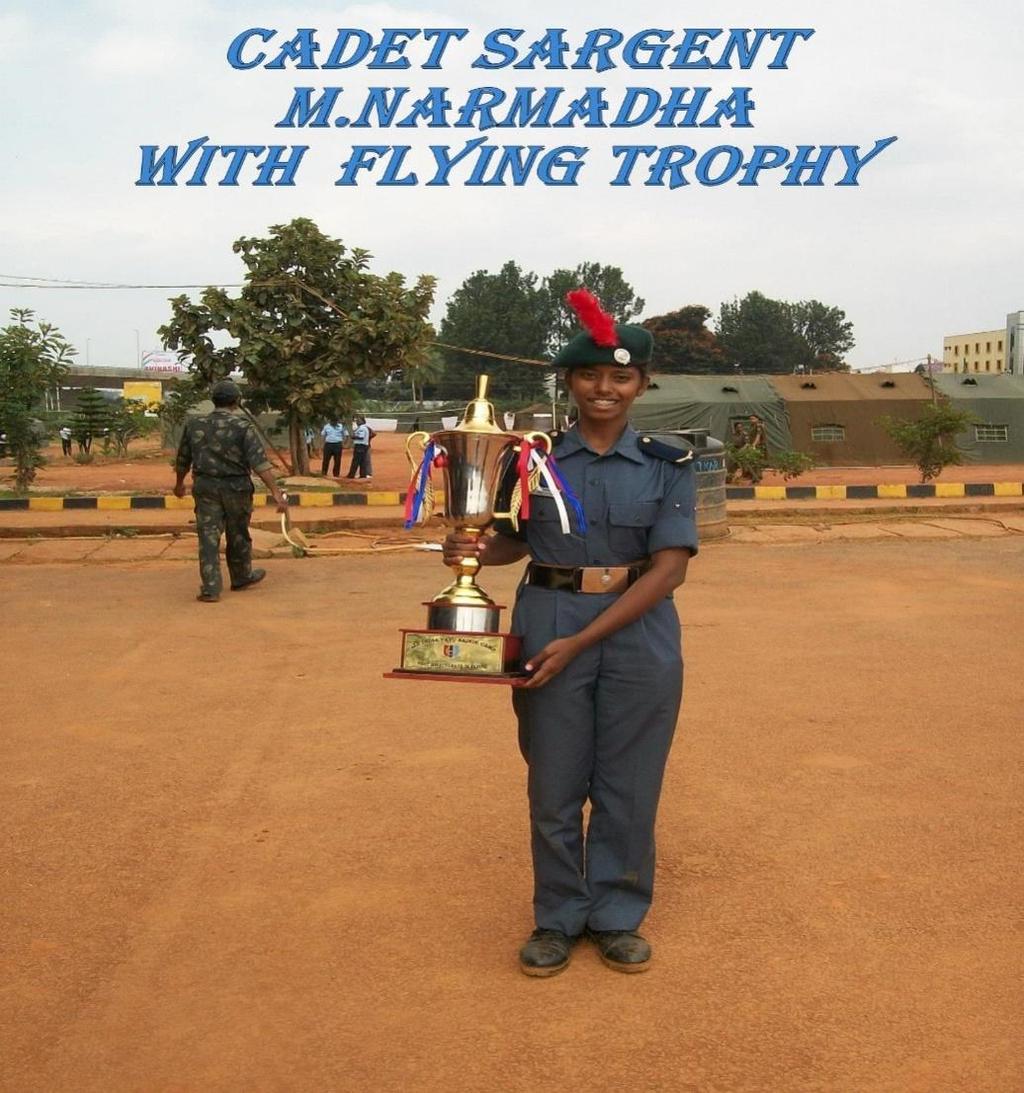 Our college cadet C/SGT M.Narmadha B.