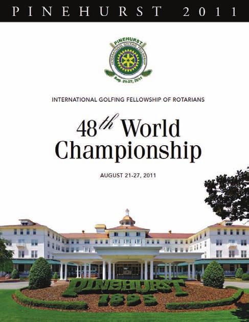 The 48th World Championship will be held on three of the acclaimed golf courses of Pinehurst Resort the week of August 21-27, 2011.