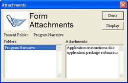 be removed. If there is only one attachment, press the Delete button. The Remove Attachment window will appear. Click Yes to delete or No to return back to the form.