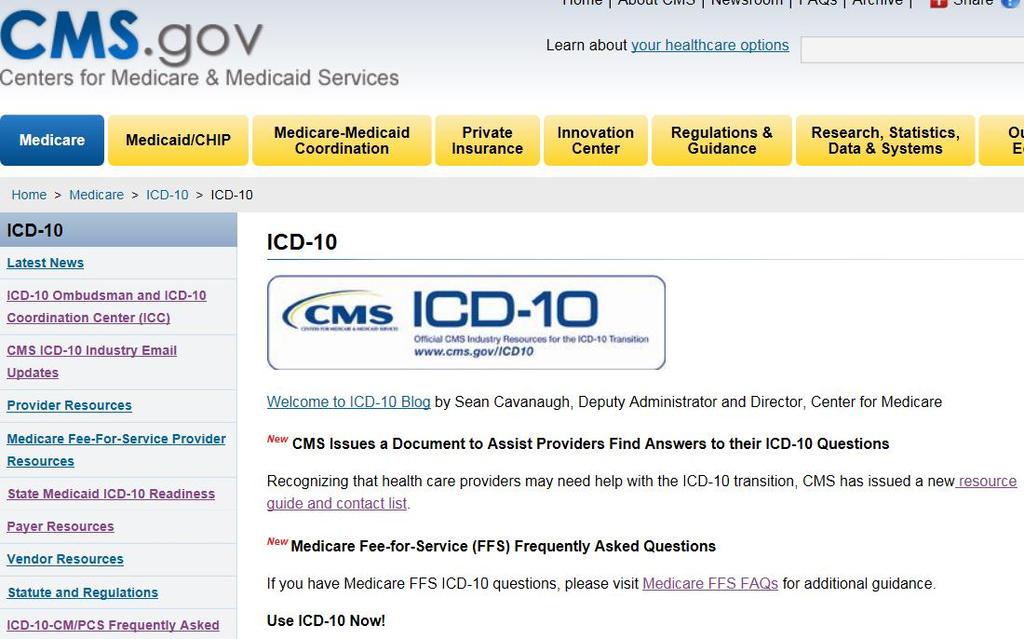 New CMS ICD-10 Resources 45 https://www.
