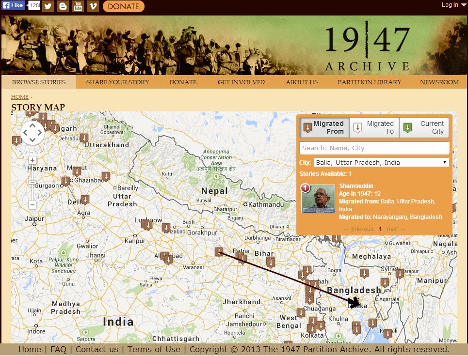 1947 Partition Archive Project India/Pakistan