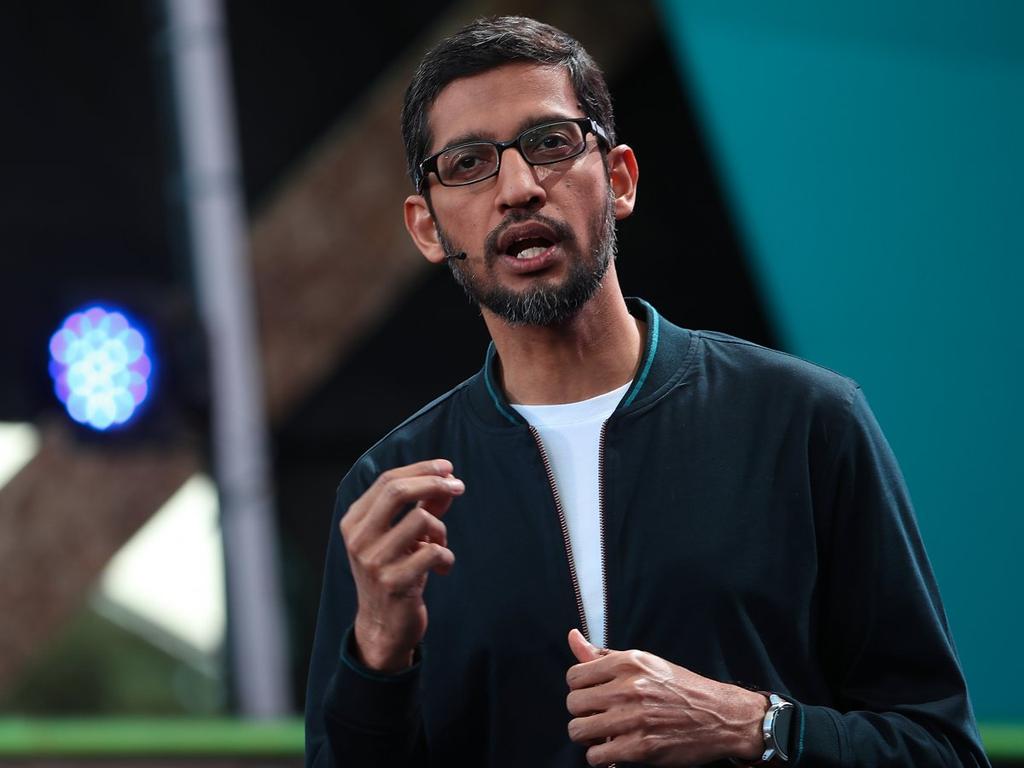 No. 9: Google s Sundar Pichai Justin Sullivan/Getty Images 96% approval rating No. 9 among tech CEOs No.