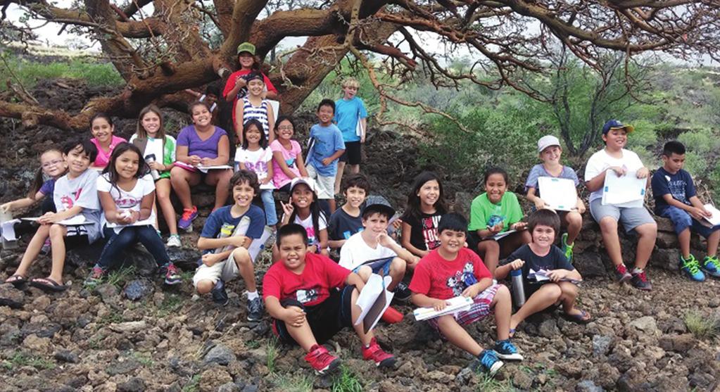 WAIKOLOA DRY FOREST INITIATIVE Hoola Hou Third grade students learn about the dryland forest The Waikoloa Dry Forest Preserve, located on the leeward side of the Big Island, encompasses 275 acres of