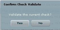 b. Select the [Goto] button. This will return the user to the incorrect field, so the user may correct the data entry errors. c. Correct the data entry error. d. Return to the Check Failure screen and select the [Recheck] button.