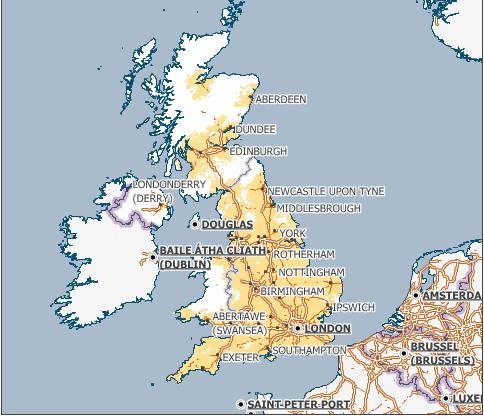 3G coverage maps - United