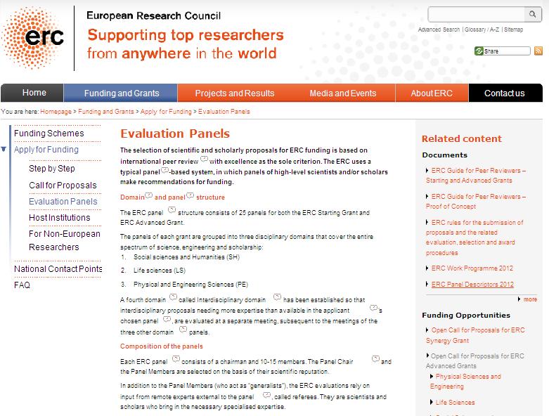 Useful tips (2/2) Check the evaluators list and panel chair from the past years it is useful in order to see which