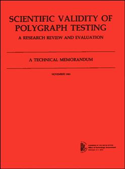 Scientific Validity of Polygraph Testing: A Research