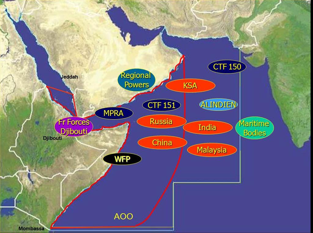 Figure 2. Military Forces in the Gulf of Aden.