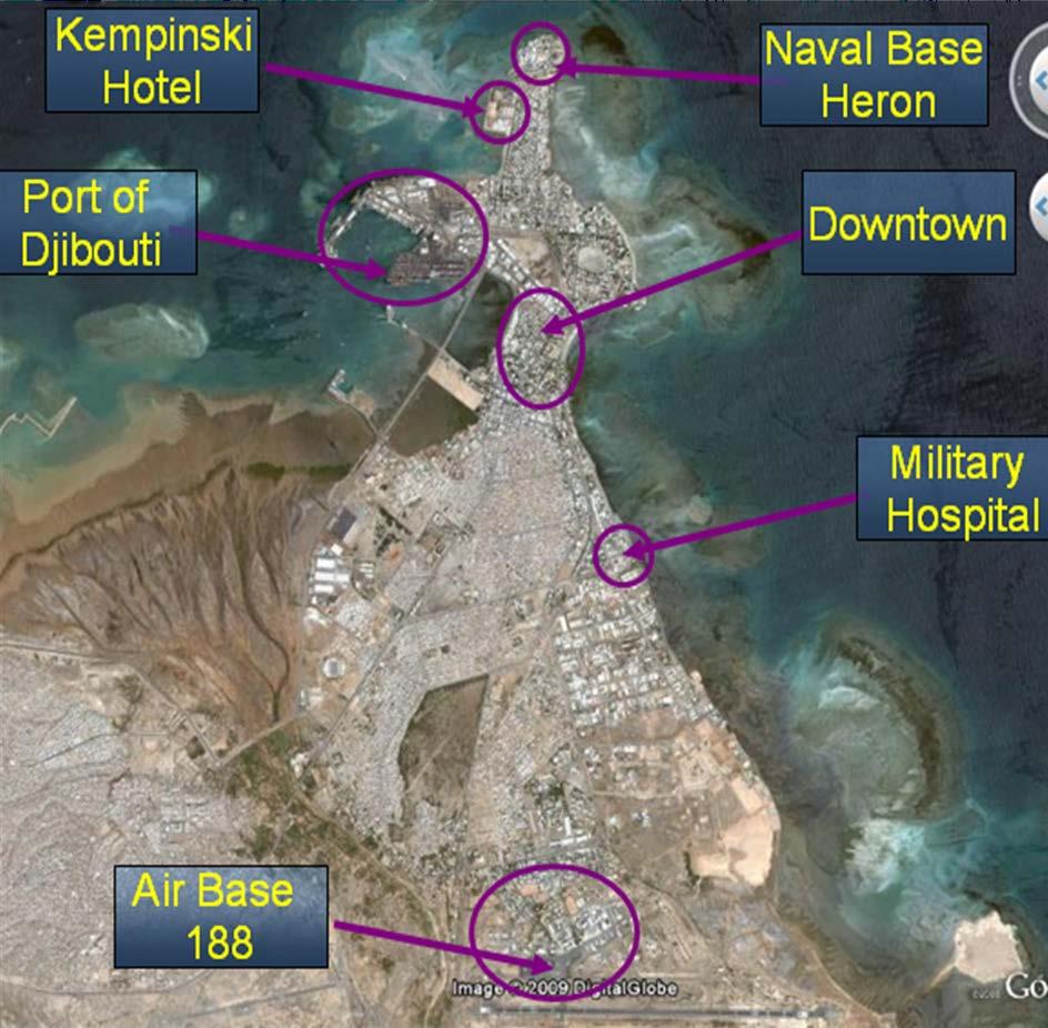 Figure 11. Satellite view of Djibouti City.