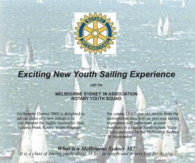 The date of the event is Sunday 27 February 2011 at Sandringham Yacht Club. 2.The date for sending application forms to clubs is mid January 2011 (via the club secretary).