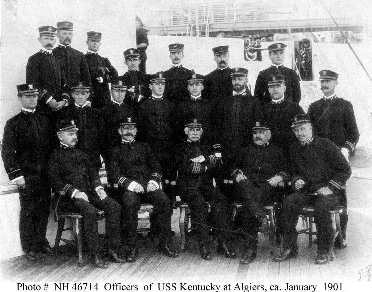 Photo # NH 46714 Officers of USS