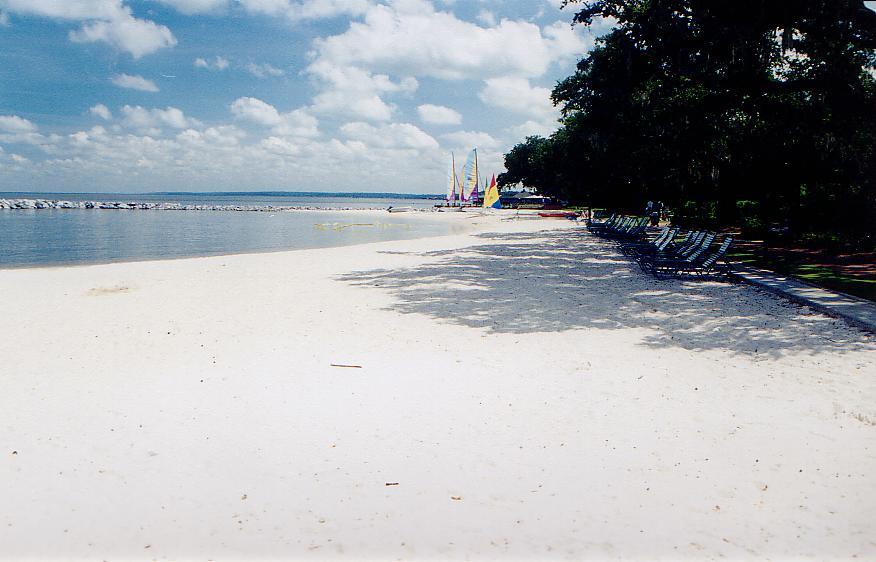 a sandy beach as an alternative to a