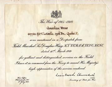 Certificate As discussed in Chapter One, the MID certificate was actually created before the insignia.