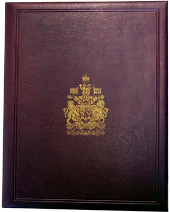 name of the recipient, the citation, the signature block of the Governor General and the date, the whole document being bilingual.