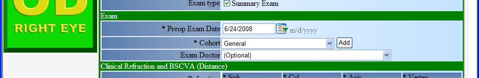 forms allow for Summary Exams to minimize data entry