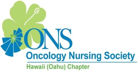 HAWAII ONS NEWS A Newsletter for the Members of the Hawai i (Oahu) Oncology Nursing Society Chapter Spring 2015 Jacqui Mitchell, RN, MSN, AOCNS Hawaii ONS President PRESIDENT S MESSAGE Aloha all,