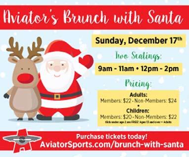 Be sure to get your tickets today to enjoy a full brunch buffet, photo with Santa Claus, cupcake decorating, crafts & a complimentary bloody mary or mimosa for adults. Get your tickets at www.