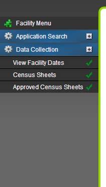 Census Sheet Select Census Sheet For Single Sites 25 Cases Multi Sites 25 At Main Site 3 Cases per Treatment Area at each facility Types of
