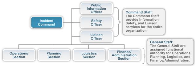 Command Staff Depending upon the size and type of incident or event, the Incident Commander may designate personnel to provide information, safety, and liaison services.