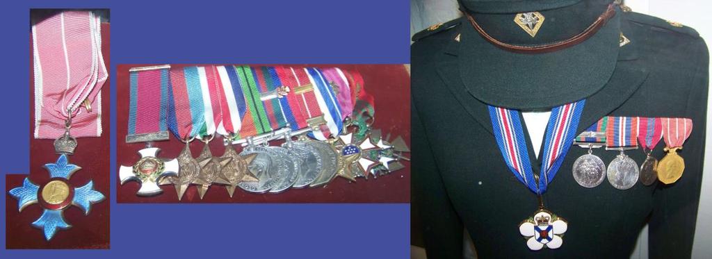 Gildersleeve, MC, Seaforth Highlanders of Canada (his CVSM should have a clasp on it) Both Medal groups displayed at the