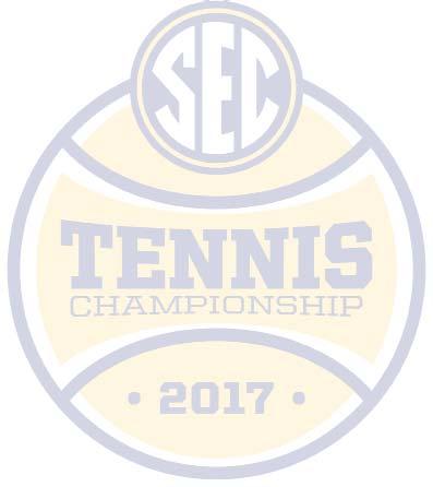 2017 SEC Women s Tennis Tournament 19-23 Vanderbilt University Nashville, Tenn. Wed., 19 Thurs., 20 Fri., 21 Sat., 22 Sun., 23 #14 Alabama 0 Match 1 10 a.m. #11 Tennessee 4 #11 Tennessee 1 Match 3 9 a.