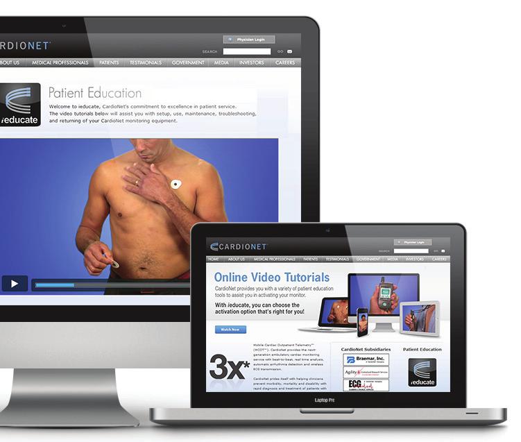 Online Video Tutorials For helpful video instruction, select the patient tab at our website www.cardionet.