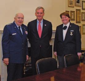 Besides its well-trained and dedicated volunteers, CAP is a leader in technology, which contributes to its New Hampshire Wing Commander Col. Donald Davidson, left, and CAP National Commander Maj. Gen.