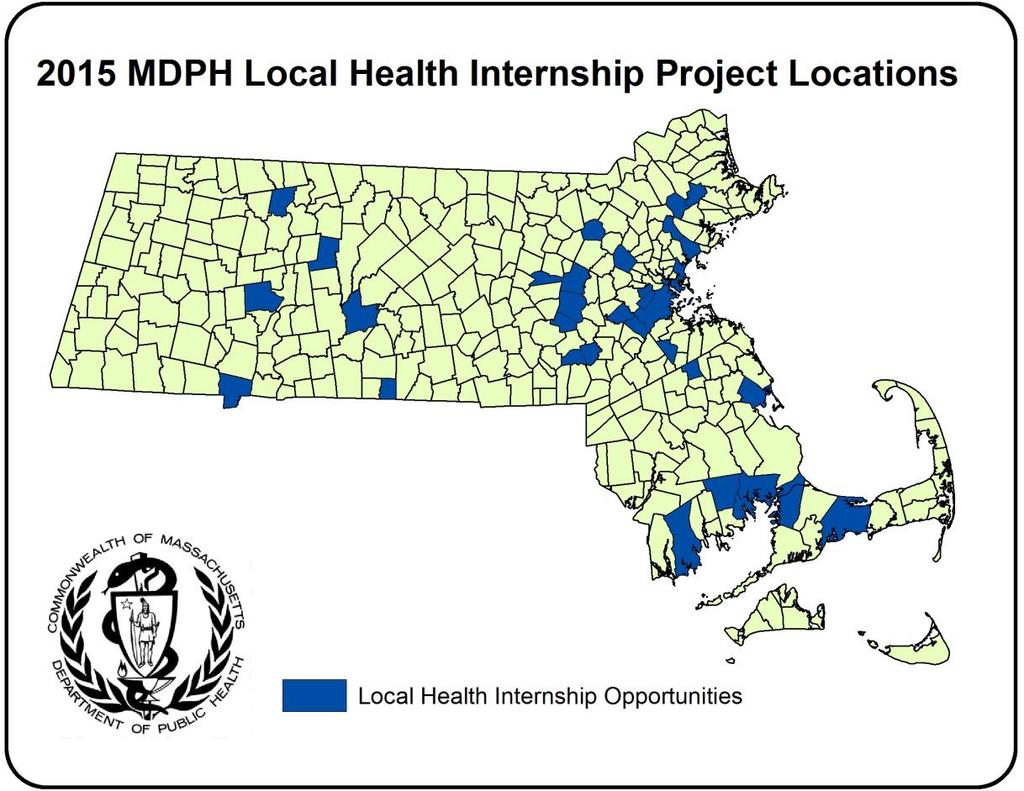 The following is a list of cities/towns and Massachusetts state programs that are interested in hosting an intern, including a submitted description of their suggested projects.
