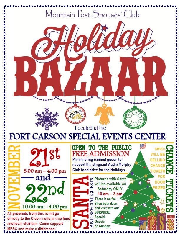 HOLIDAY BAZAAR FROM THE