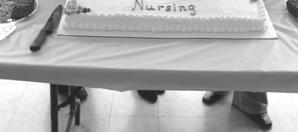 acknowledged ten outstanding members for their hard work, guidance, leadership, and excellence in the nursing