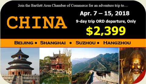 community members to experience the Chinese culture, history, and business. Through a partnership with Citslinc, Interna onal, the Chamber is offering a cost-effec ve trip to China.