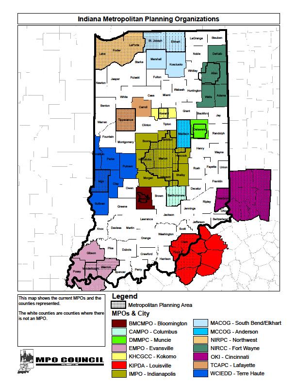 Appendix B: MPO Planning Area Indiana Department