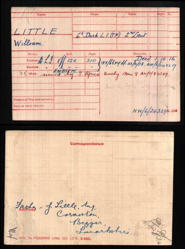 Medal Index Card Due to the fact that 1RR were on garrison duty prior to being deployed to German South West Africa, the South African