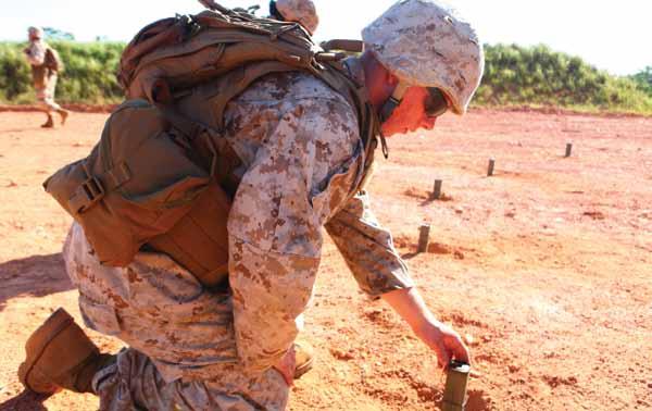 This was just another day at the office for Marines with 9th Engineer Support Battalion as they completed a demolitions training evolution, employing several types of explosives Aug.