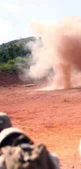 The combat engineers maintained and improved demolition capabilities with common types of explosives like C-4, dynamite, TNT, bangalore torpedoes and various shaped charges during the training,