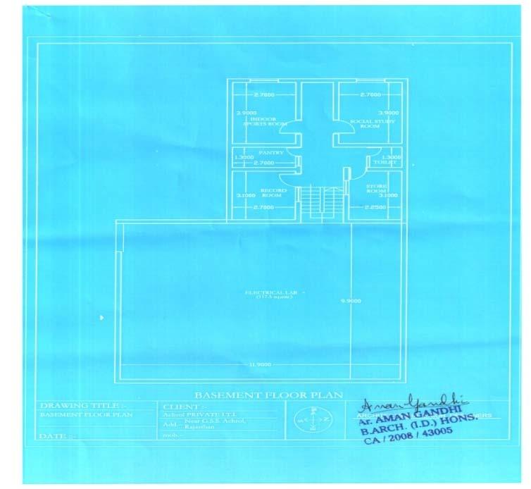 Site Plan and Building Plan Photocopy of