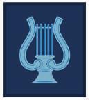 Musician Blue Badges Reference: ACTO 123 Blue Lyre Musician Badge A musician badge for a wide variety of instruments and can include