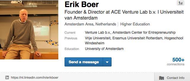 Erik Boer has broad experience at universities in many different subjects and different institutions.