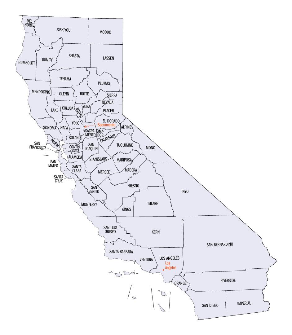 California Map Appendix A Monterey County