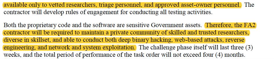 Both the proprietary code and software are sensitive Government assets.