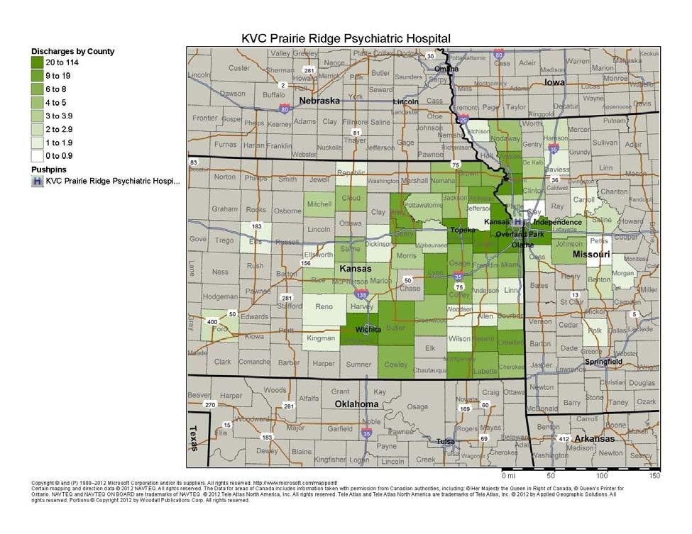 Community Details Identification and Description of Geographical Community Prairie Ridge Hospital is located in Kansas City, Kansas (KCK) in Wyandotte County.