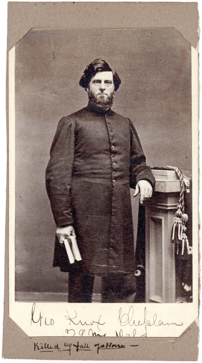 Lion of Lucerne: 1. Georgius Knox (George Knox): MDCCCXL (Class of 1840): Died near Cedar Creek, Virginia in 1864.