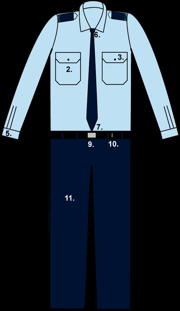 Annex O to Unit Standing Instructions 2016 AUSTRALIAN AIR FORCE CADETS 322 (CITY OF RYDE) SQUADRON SERVICE DRESS LONG SLEEVE (1B) The following diagram