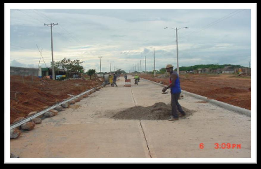 Paving of