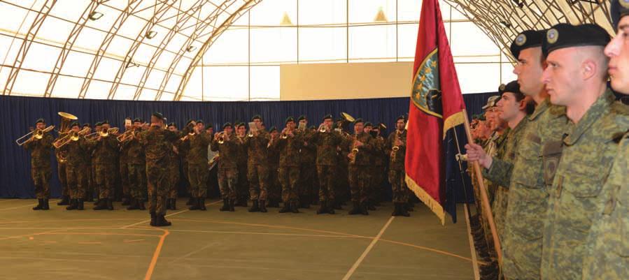 Minster of the KSF and the Senior echelon of the Kosovo Security Force (KSF) including the COM KSF, Commander Land Forces Command and the Director of Operations MKSF.