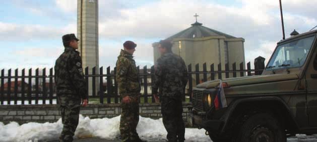 MNBG-W squads carried out many patrols in the Serbian enclaves inside MNBG-W s sector, paying particular attention to the religious sites.