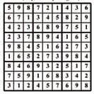 nine rows, columns and blocks of each digit from 1 to 9 appears only